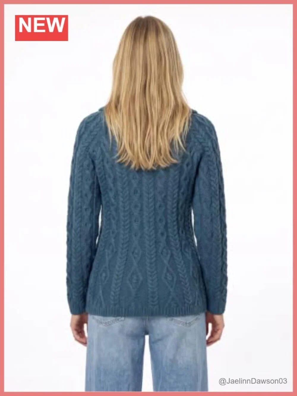 100% Supersoft Merino Wool Cardigan Diamond Stitch Long Sleeve Button